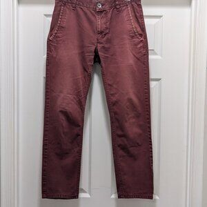 Old Navy Chinos 30 x 30 Burgundy